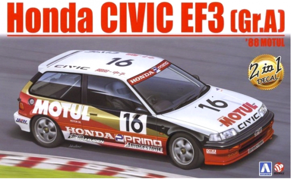 HONDA CIVIV EF3 Gr.A MOTUL 1988 1/24 – Model Zone