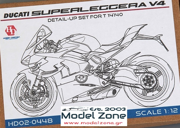 HOBBY DESIGN - DUCATI V4 SUPERLEGGERA DETAIL UP SET 1/12 HD02-0448