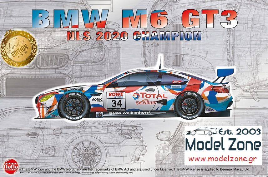 BMW M6 GT3 NLS CHAMPION 2020  1/24  PN24042