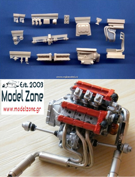 REJI MODEL- STRATOS HF RALLY ENGINE UPGRADE SET  1/24  SP992